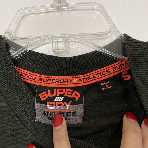 SUPERDRY green crew neck short sleeve tshirt size Small - Picture 5 of 6